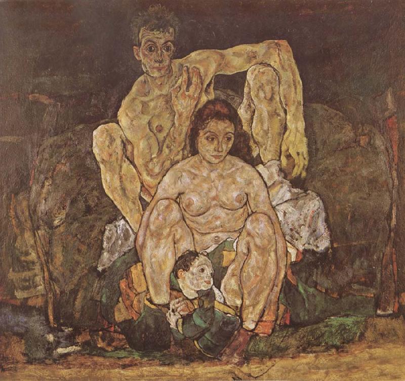 Egon Schiele The Family Spain oil painting art